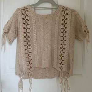 For Love and Lemons, Bateau Neckline Sweater, Medium